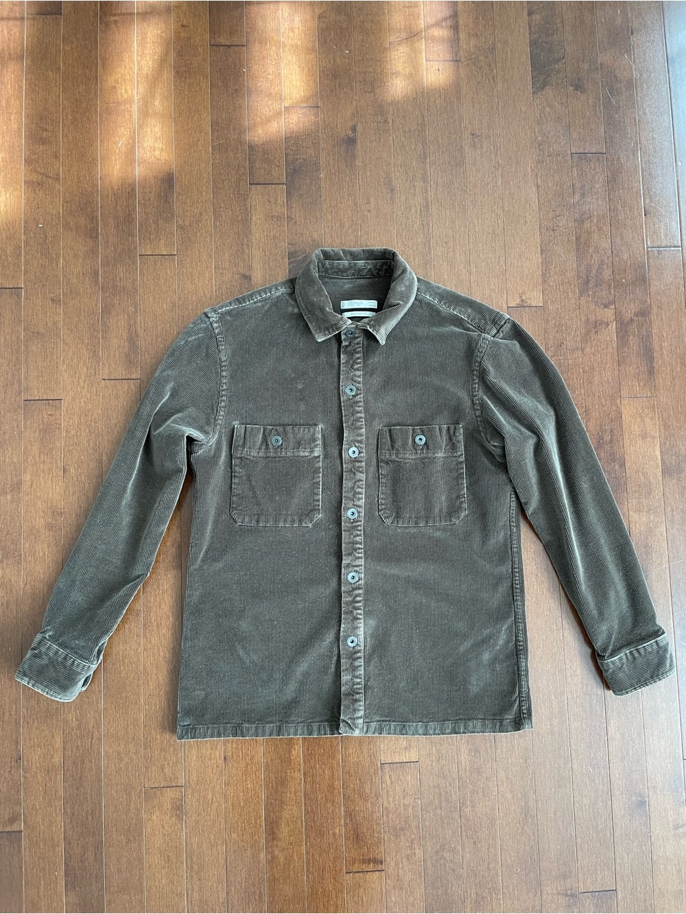 Men's Brown Corduroy Overshirt Jacket